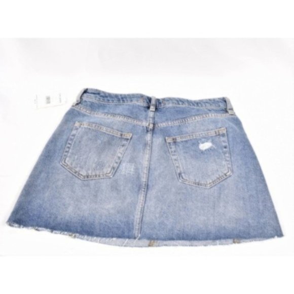 Free People Denim A-Line Skirt, Navy, Size 28 - Picture 6 of 6